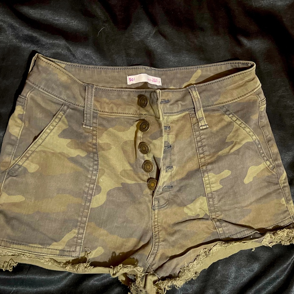 Denim shorts